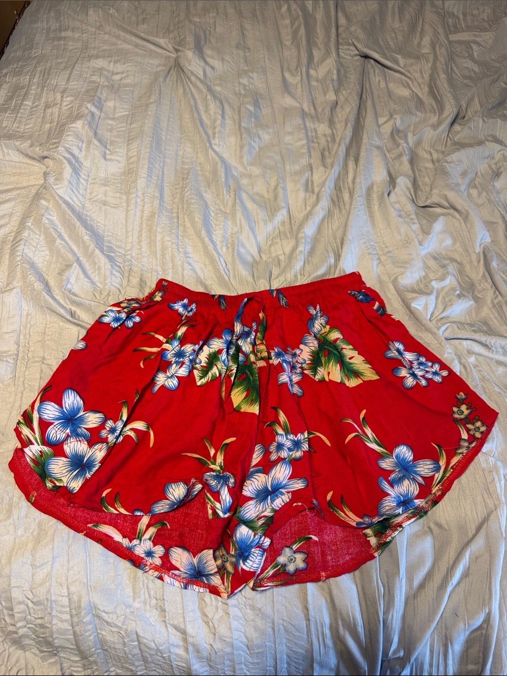 Floral Red Women’s Summer Shorts